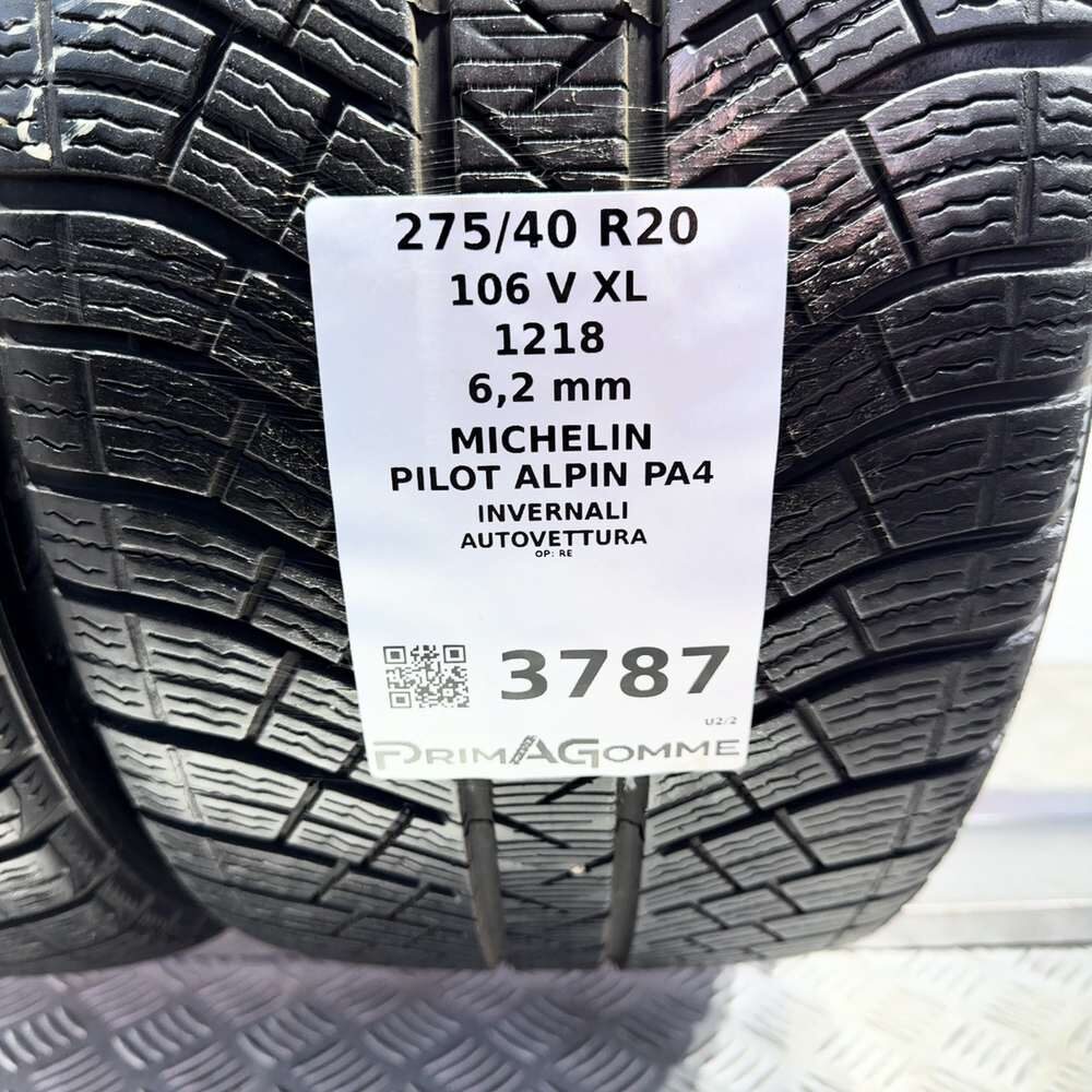 Gomme Usate 275 40 R20 106V XL Michelin Pilot Alpin PA4 89% Invernali - immagine 3