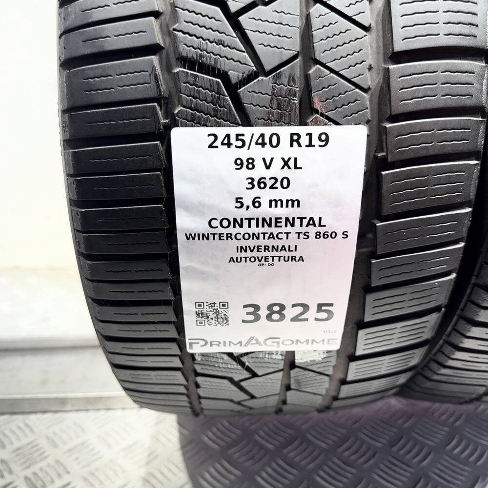 Gomme Usate 245 40 R19 98V XL Continental Wintercontact TS 860 S 80% Invernali - immagine 3