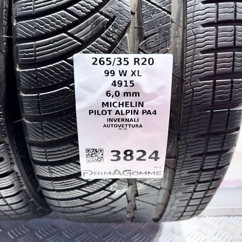 Gomme Usate 265 35 R20 99W XL Michelin Pilot Alpin PA4 86% Invernali - immagine 3