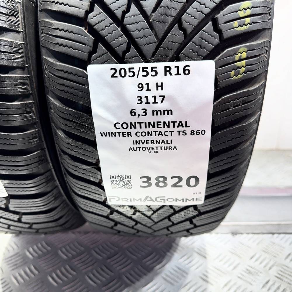 Gomme Usate 205 55 R16 91H Continental Winter Contact TS 860 90% Invernali - immagine 3