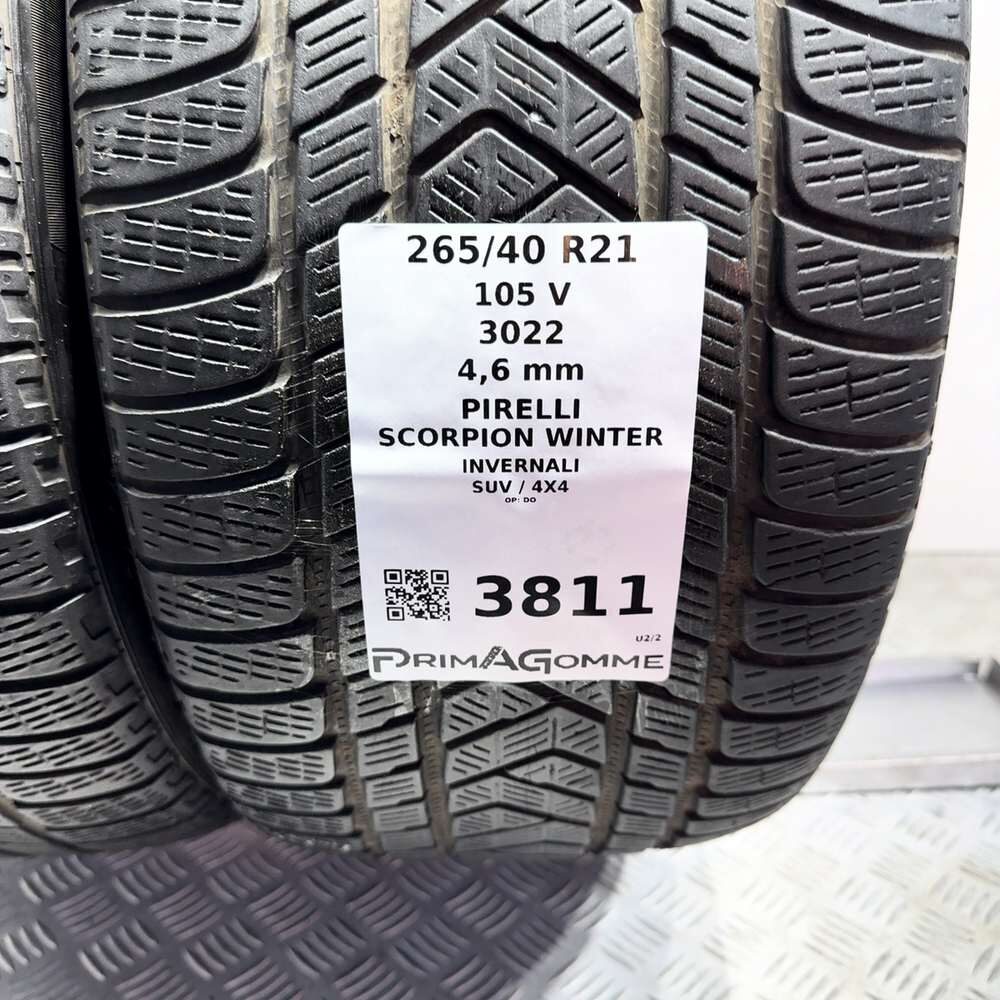 Gomme Usate 265 40 R21 105V Pirelli Scorpion Winter Invernali - immagine 3