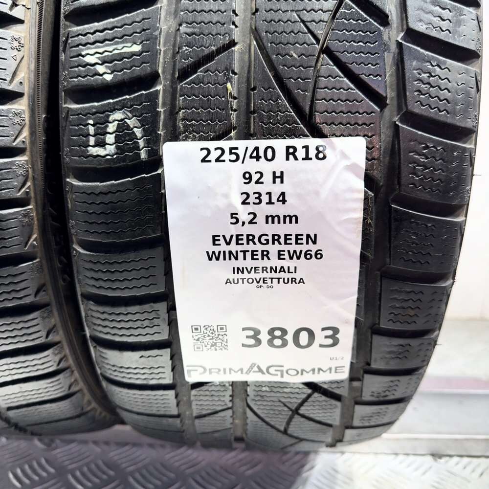 Gomme Usate 225 40 R18 92H Evergreen Winter EW66 74% Invernali - immagine 3