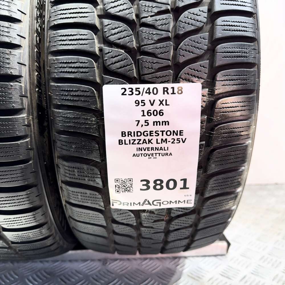 Gomme Usate 235 40 R18 95V XL Bridgestone Blizzak LM-25V 98% Invernali - immagine 3