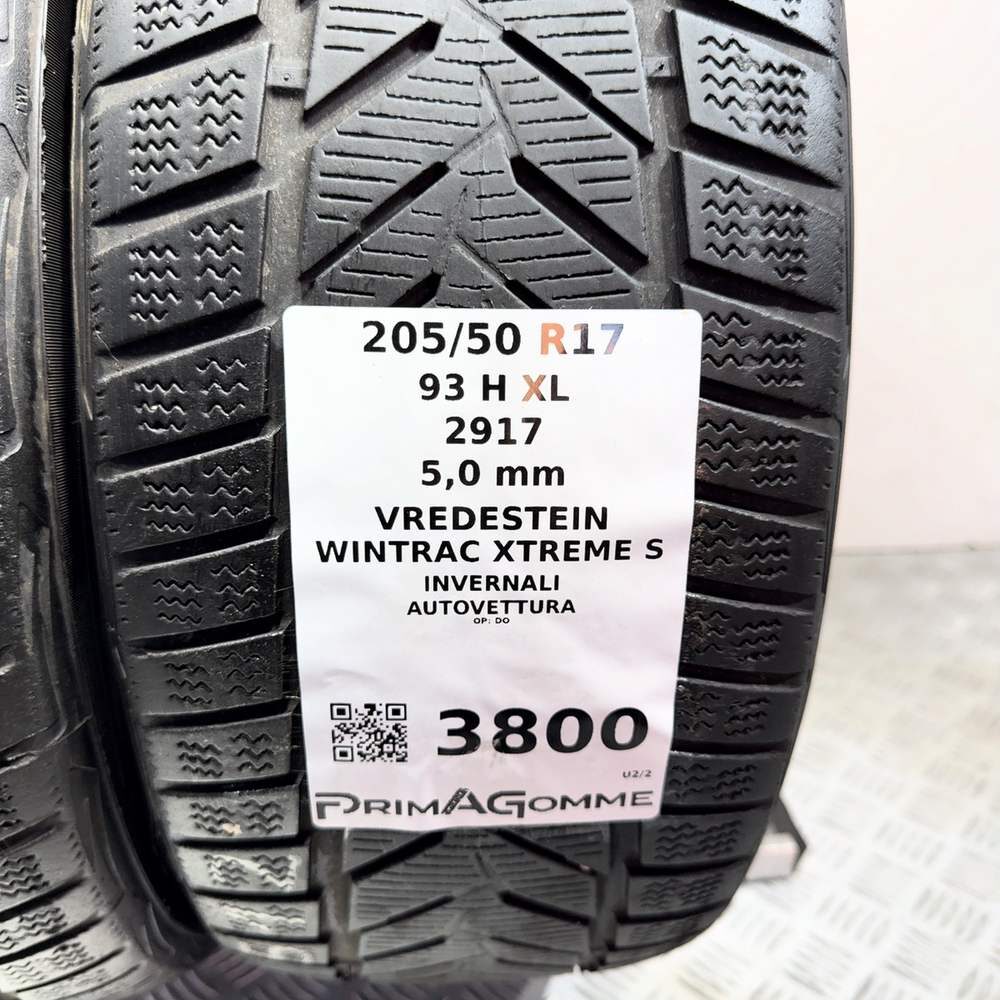 Gomme Usate 205 50 R17 93H XL Vredestein Wintrac Xtreme S 71% Invernali - immagine 3