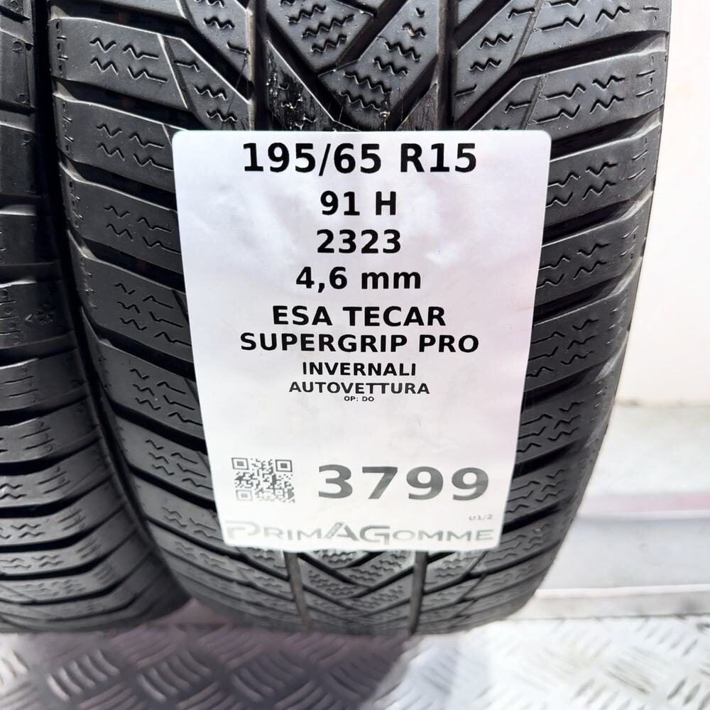 Gomme Usate 195 65 R15 91H Esa Tecar Supergrip Pro Invernali - immagine 3