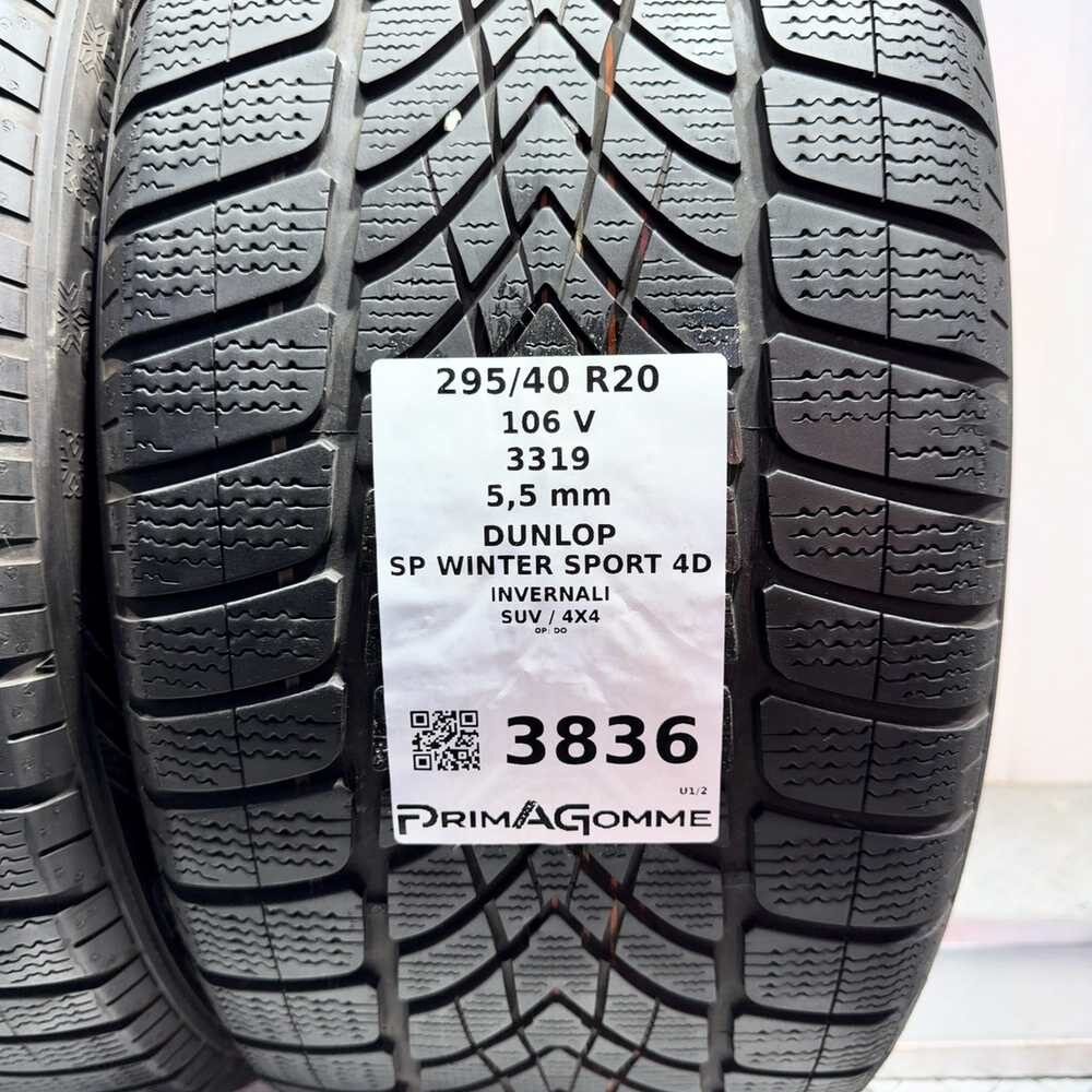 Gomme Usate 295 40 R20 106V Dunlop SP Winter Sport 4D 79% Invernali - immagine 3
