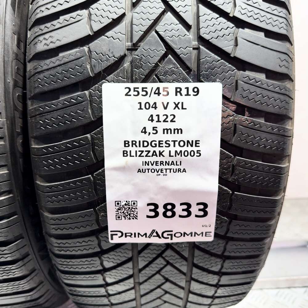 Gomme Usate 255 45 R19 104V XL Bridgestone Blizzak LM005 Invernali - immagine 3