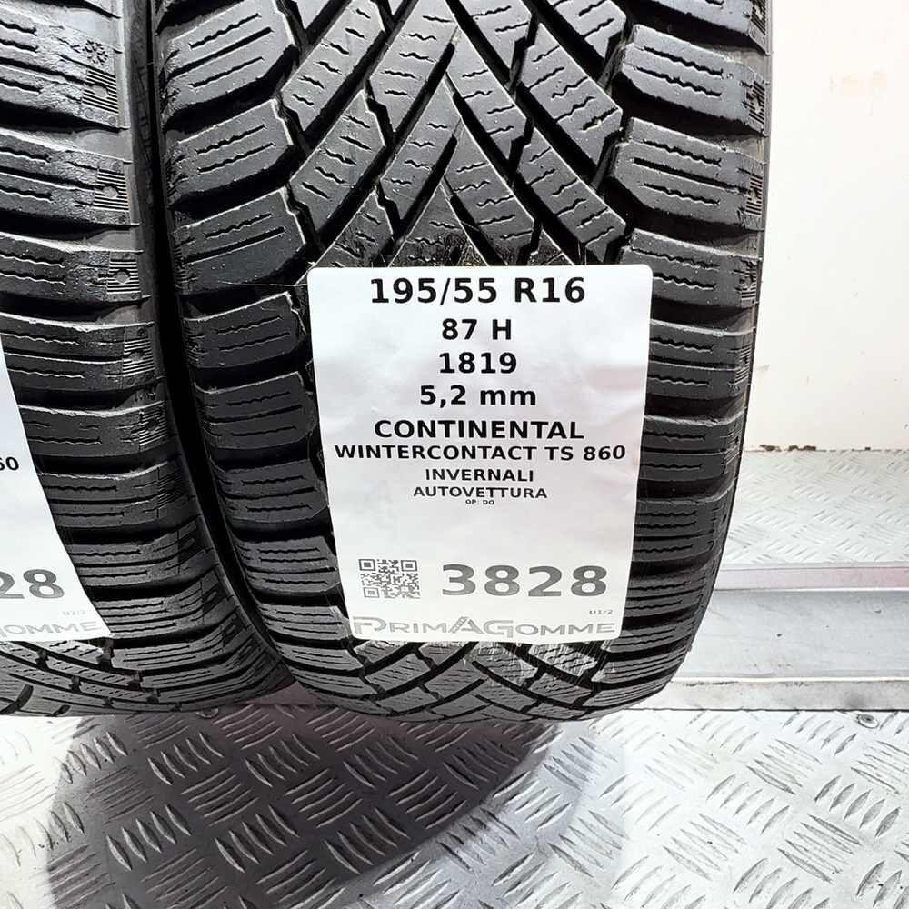 Gomme Usate 195 55 R16 87H Continental Wintercontact TS 860 74% Invernali - immagine 3