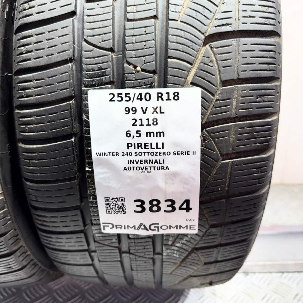Gomme Usate 255 40 R18 XL 99V Pirelli Winter 240 Sottozero Serie II Invernali - immagine 3