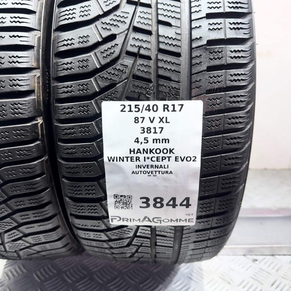 Gomme Usate 215 40 R17 87V XL Hankook Winter I*Cept Evo2 Invernali - immagine 3