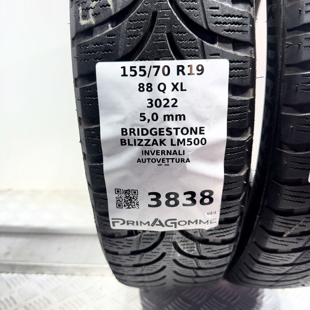Gomme Usate 155 70 R19 XL 88Q Bridgestone Blizzak LM500 71% Invernali - immagine 3