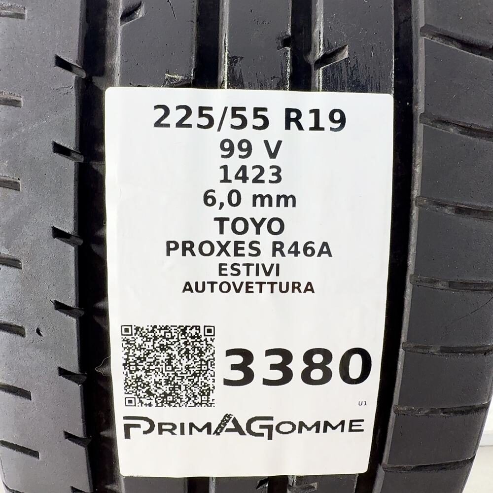 Gomma Usata 225 55 R19 99V TOYO PROXES R46A 86% Estivo - immagine 3