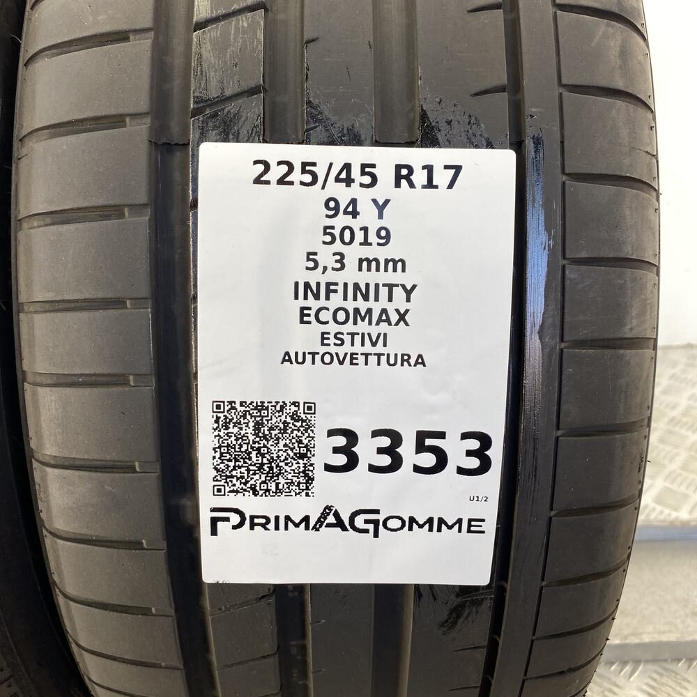 Gomme Usate 225 45 R17 94Y Infinity Ecomax 76% Estive - immagine 3