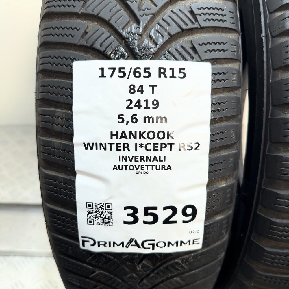 Gomme Usate 175 65 R15 84T Hankook Winter I*Cept RS2 80% Invernali - immagine 3