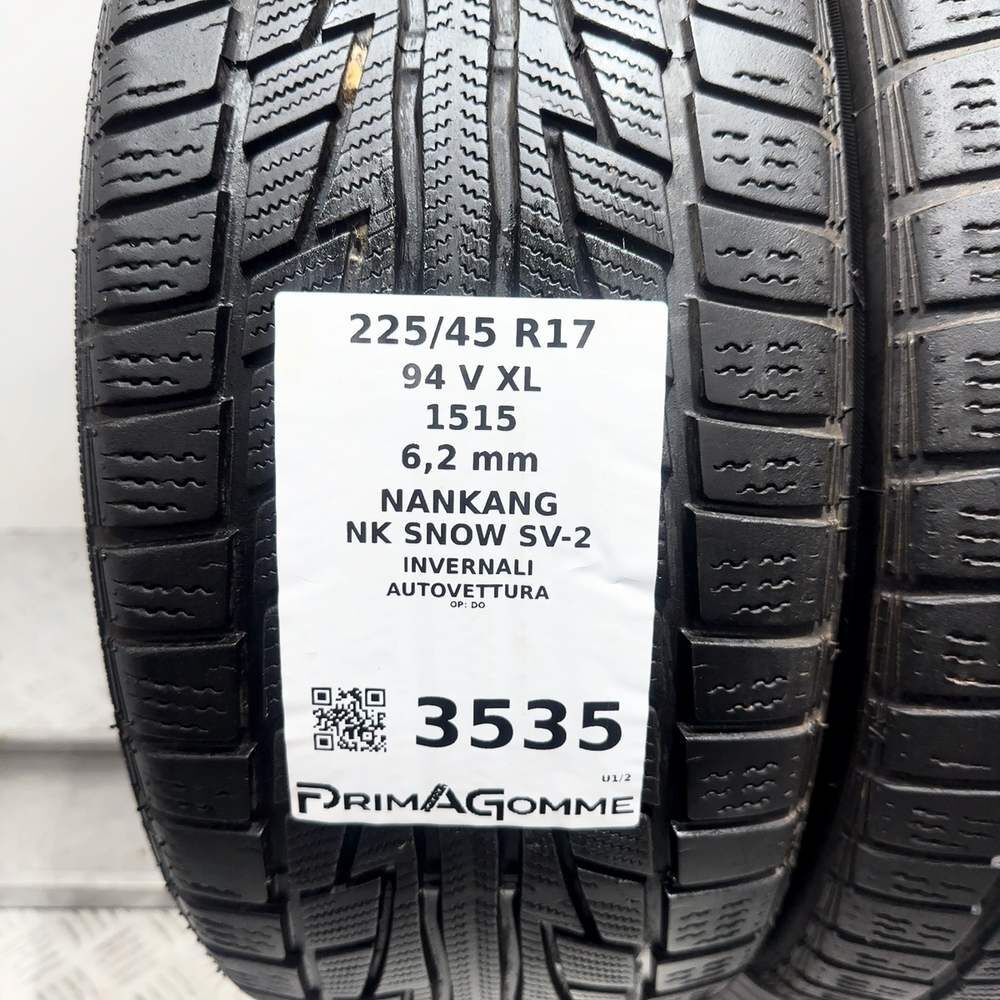 Gomme Usate 225 45 R17 94V XL Nankang NK Snow SV-2 89% Invernali - immagine 3