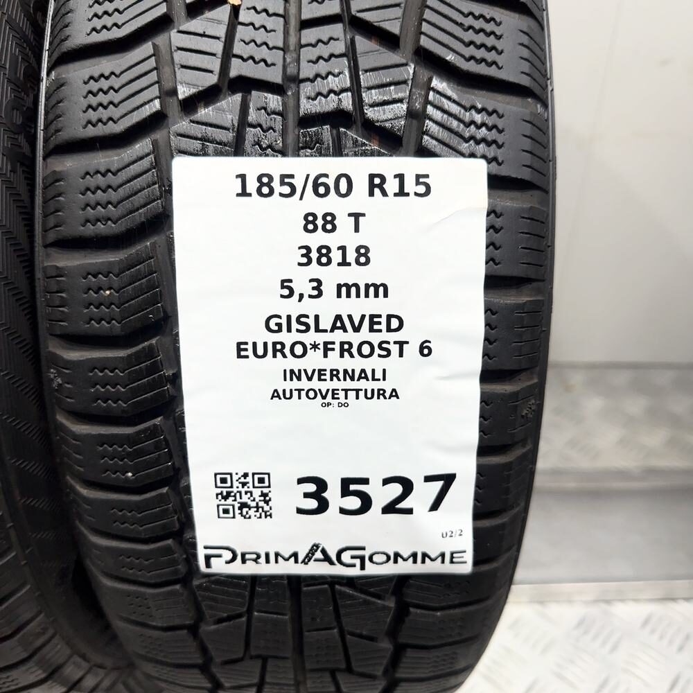 Gomme Usate 185 60 R15 88T XL Gislaved Euro*Frost 6 76% Invernali - immagine 3