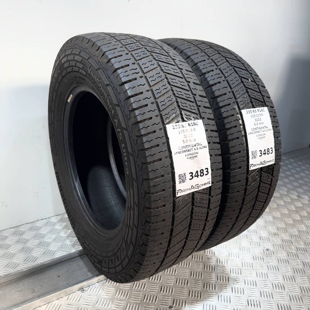 Gomme Usate 235 65 R16C 115/113R Continental Vancontact A/S Ultra 71% 4 Stagioni - immagine 4