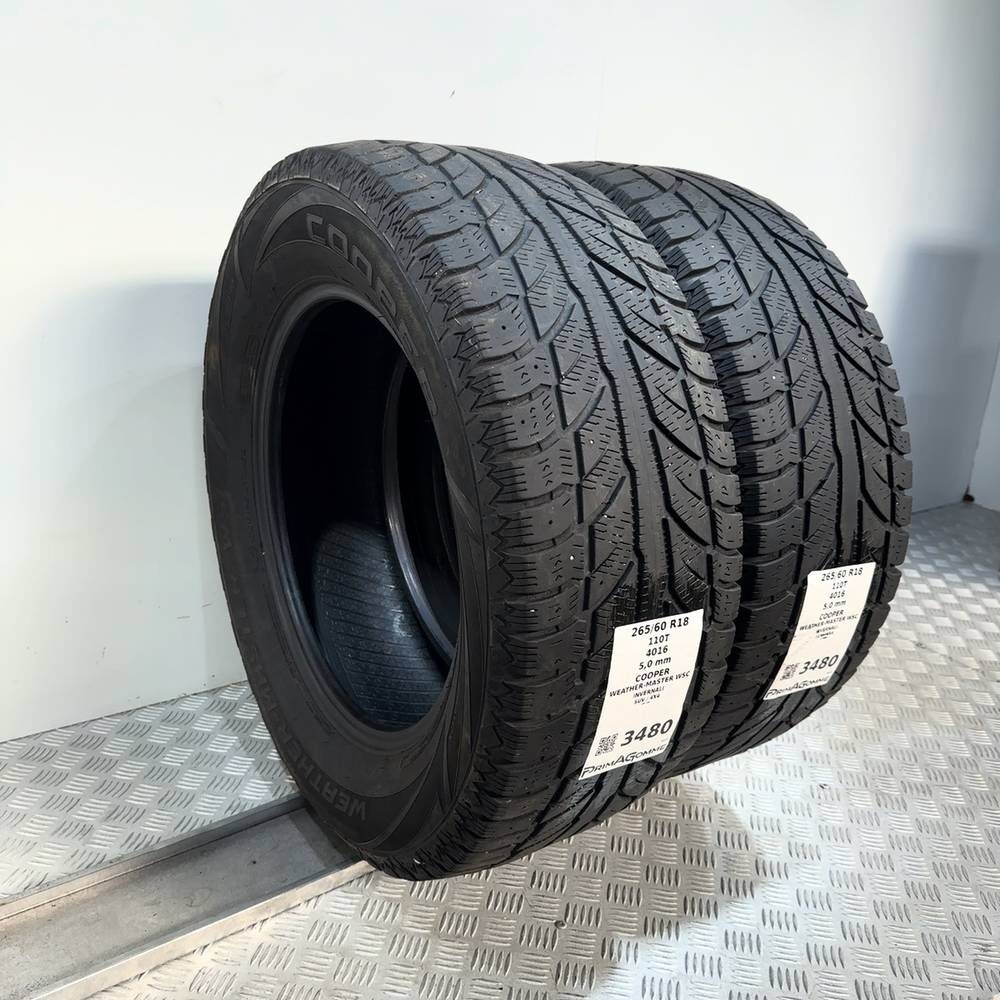 Gomme Usate 265 60 R18 110T Cooper Weather-Master Wsc 71% Invernali - immagine 4