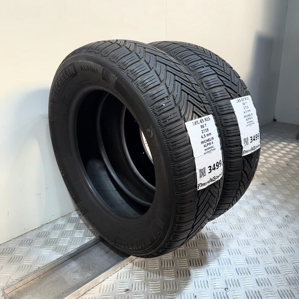 Gomme Usate 185 65 R15 88T Michelin Alpin 6 Invernali - immagine 4