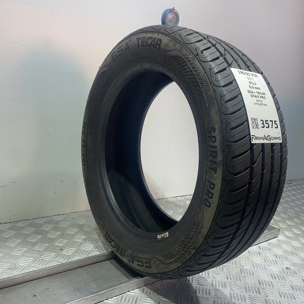 Gomma Usata 195 55 R16 87V Esa+ Tecar Spirit Pro 98% Estivo - immagine 4