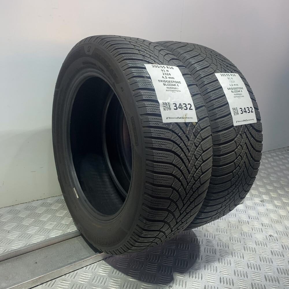 Gomme Usate 205 55 R16 91H Bridgestone Blizzak 6 Invernali - immagine 4