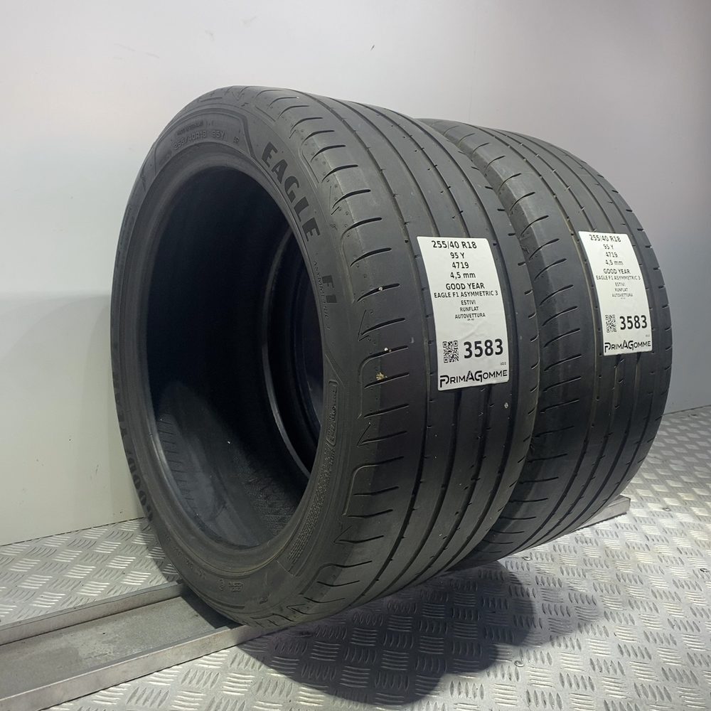Gomme Usate 255 40 R18 95Y Good Year Eagle F1 Asymmetric 3 RunFlat Estive - immagine 4