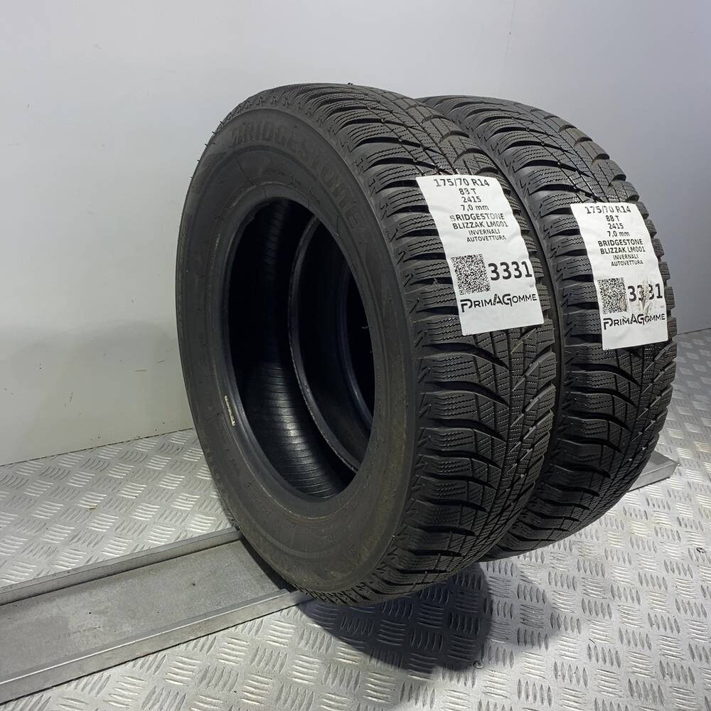 Gomme Usate 175 70 R14 88T XL Bridgestone Blizzak LM001 98% Invernali - immagine 4