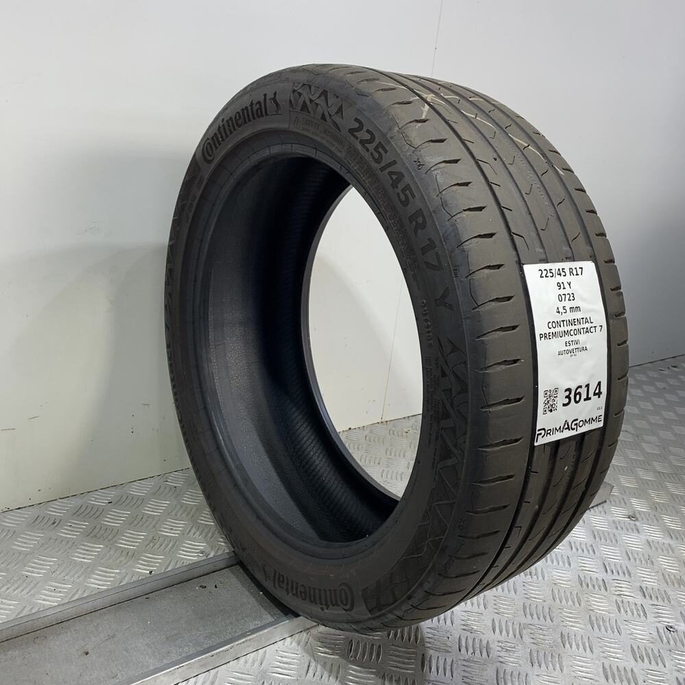 Gomma Usata 225 45 R17 91Y Continental Premiumcontact 7 Estivo - immagine 4