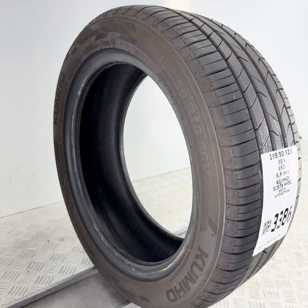 Gomma Usata 195 50 R16 88V KUMHO ECSTA HS52 94% Estivo - immagine 4