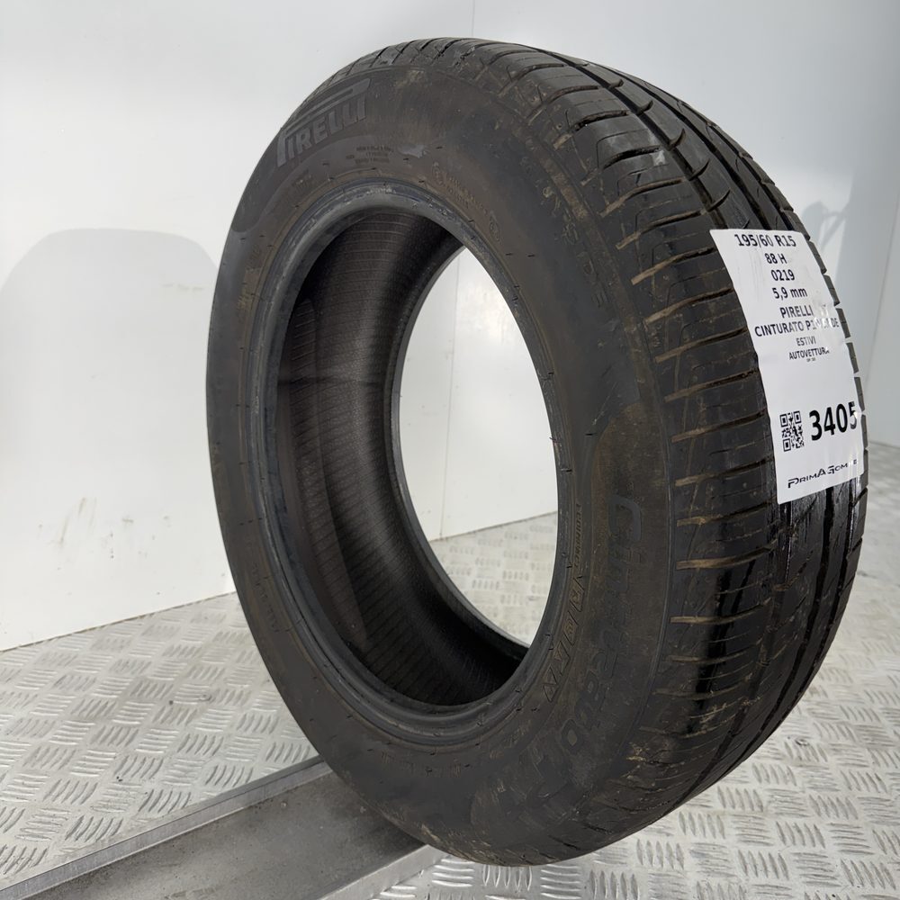 Gomma Usata 195 60 R15 88H PIRELLI CINTURATO P1 VERDE 84% Estivo - immagine 4