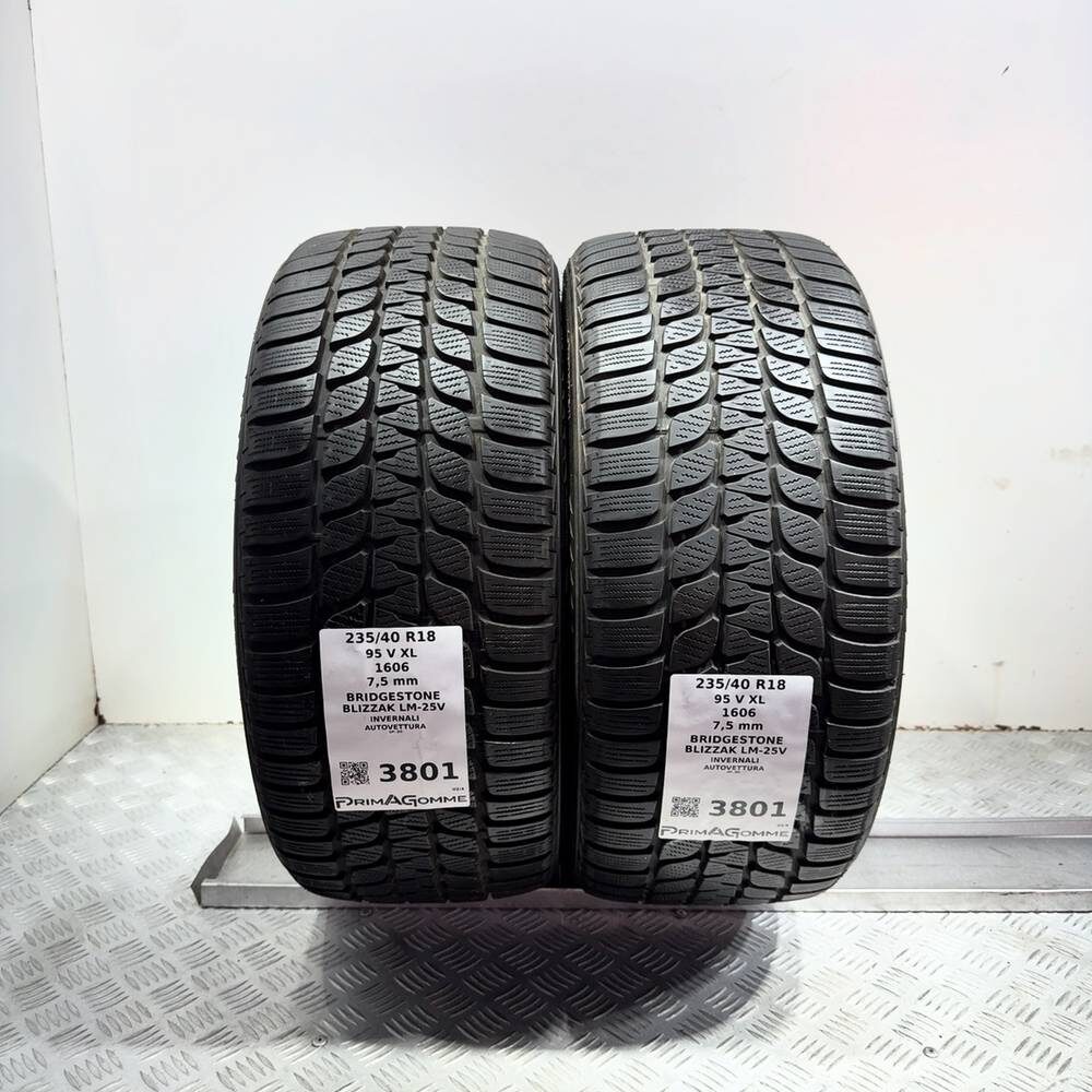 Gomme Usate 235 40 R18 95V XL Bridgestone Blizzak LM-25V 98% Invernali - immagine 4