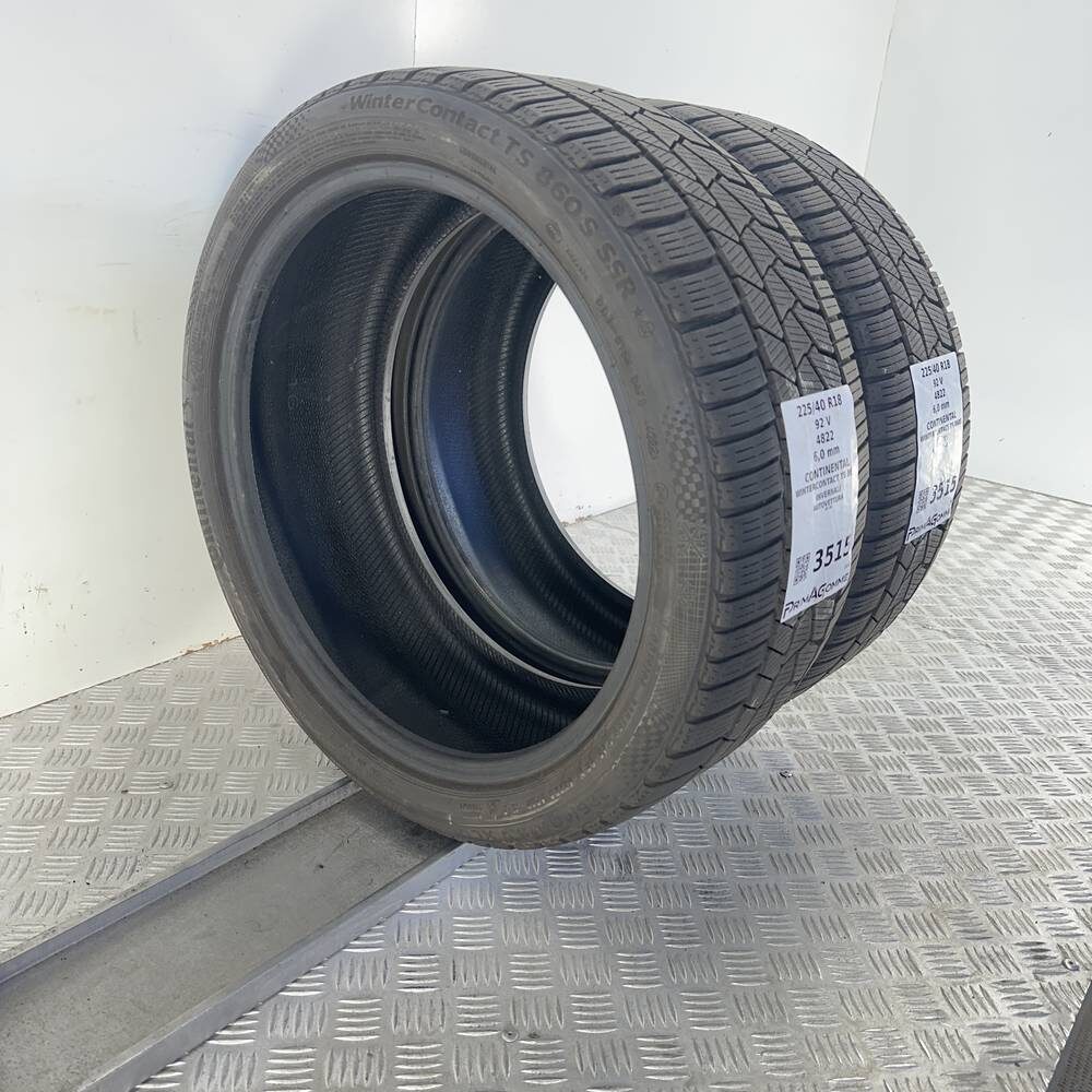 Gomme Usate 225 40 R18 92V XL Continental Wintercontact TS 860S 86% Invernali - immagine 4