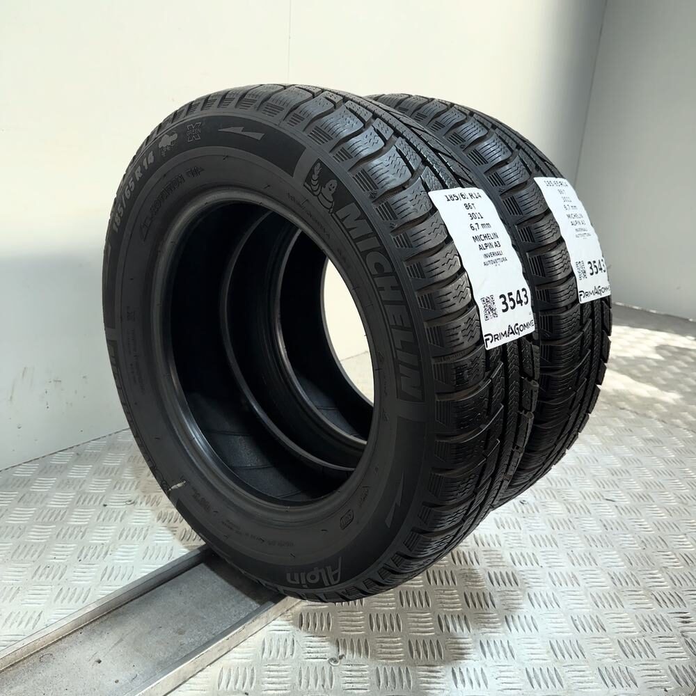 Gomme Usate 185 65 R14 86T Michelin Alpin A3 96% Invernali - immagine 4