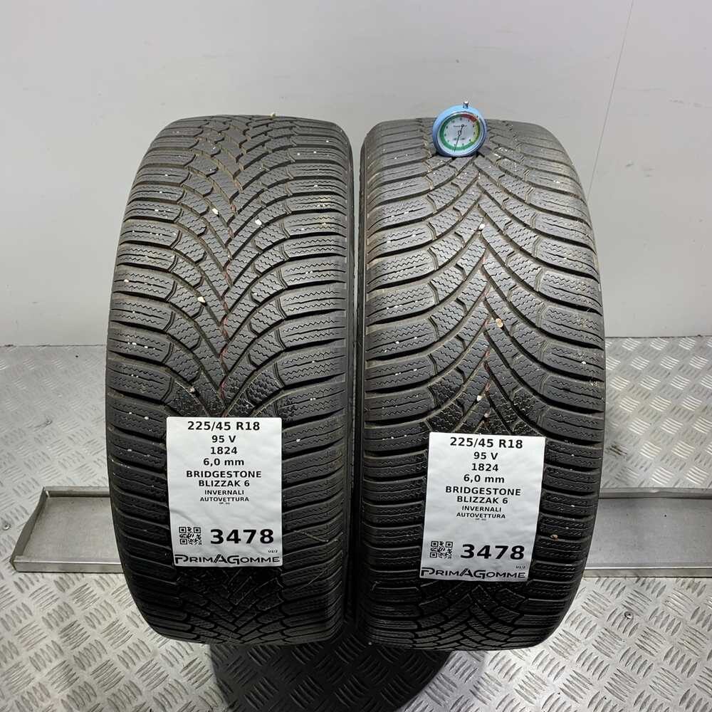 Gomme Usate 225 45 R18 95V Bridgestone Blizzak 6 86% Invernali - immagine 4