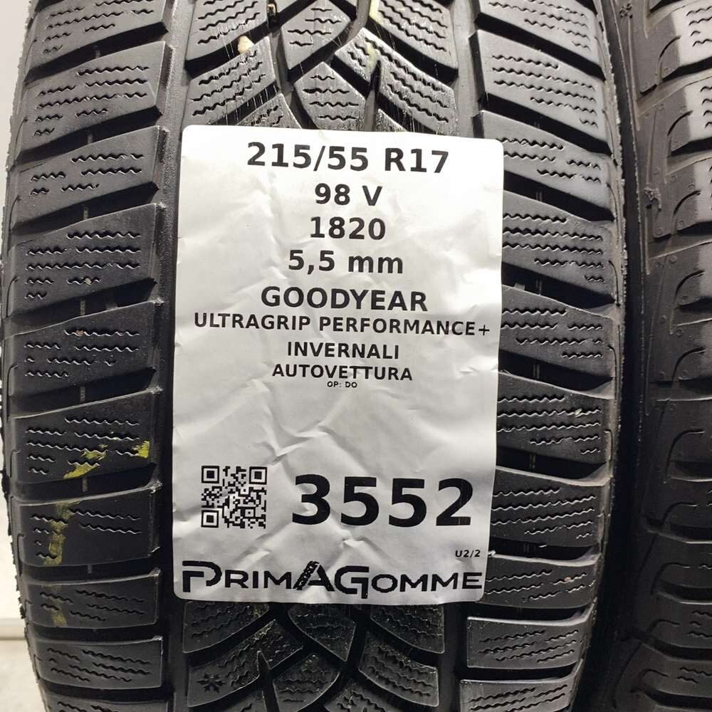 Gomme Usate 215 55 R17 98V XL Goodyear Ultragrip Performance+ 79% Invernali - immagine 4