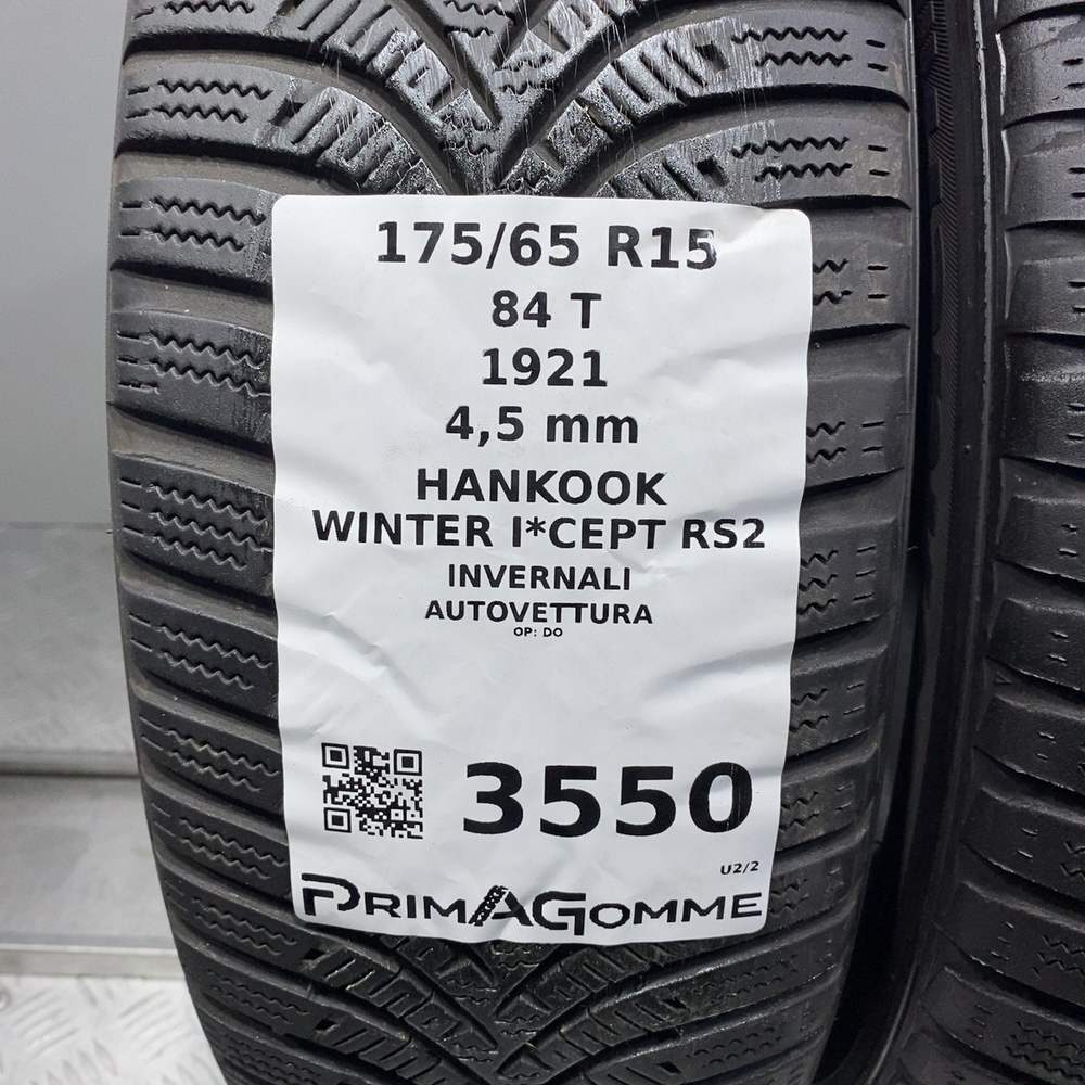 Gomme Usate 175 65 R15 84T Hankook Winter I*Cept RS2 Invernali - immagine 4