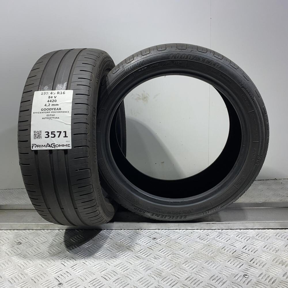 Gomme Usate 195 45 R16 XL 84V Goodyear Efficientgrip Performance Estive - immagine 5