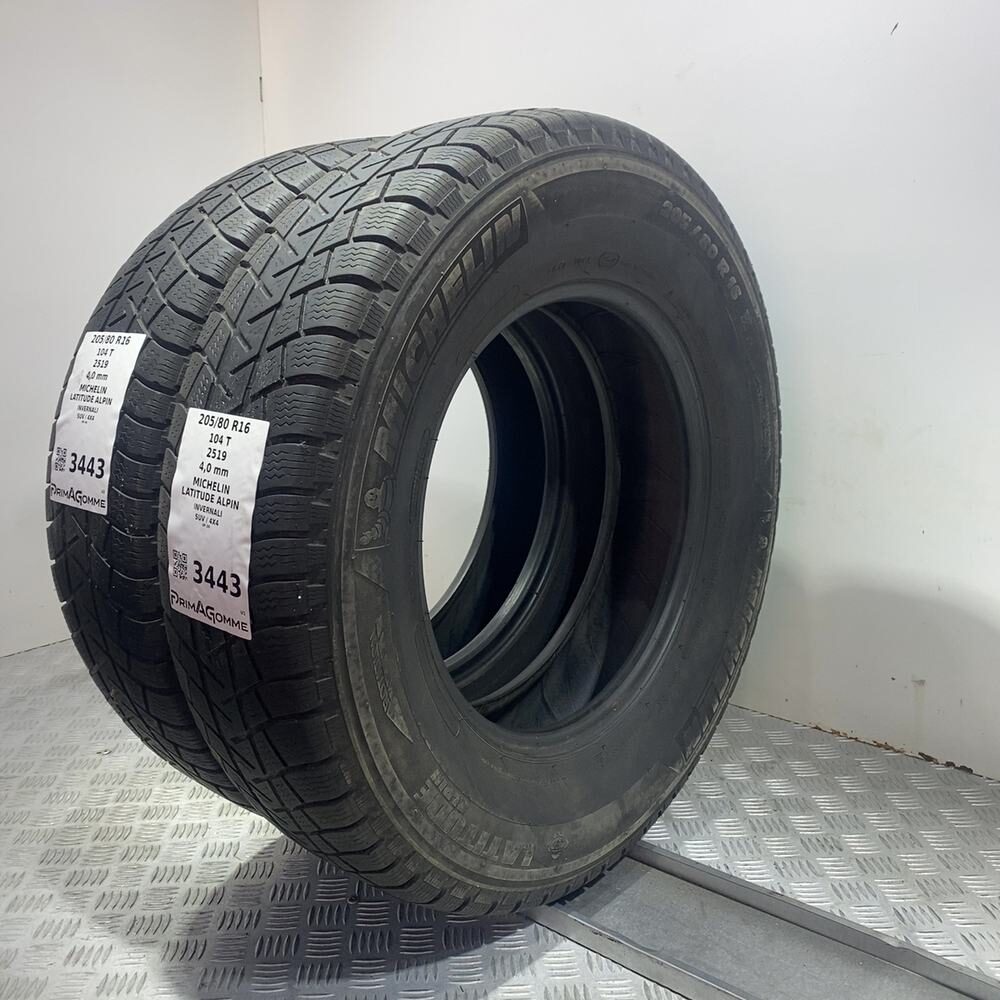 Gomme Usate 205 80 R16 104T Michelin Latitude Alpin Invernali - immagine 5