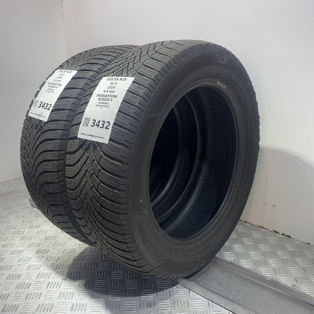 Gomme Usate 205 55 R16 91H Bridgestone Blizzak 6 Invernali - immagine 5