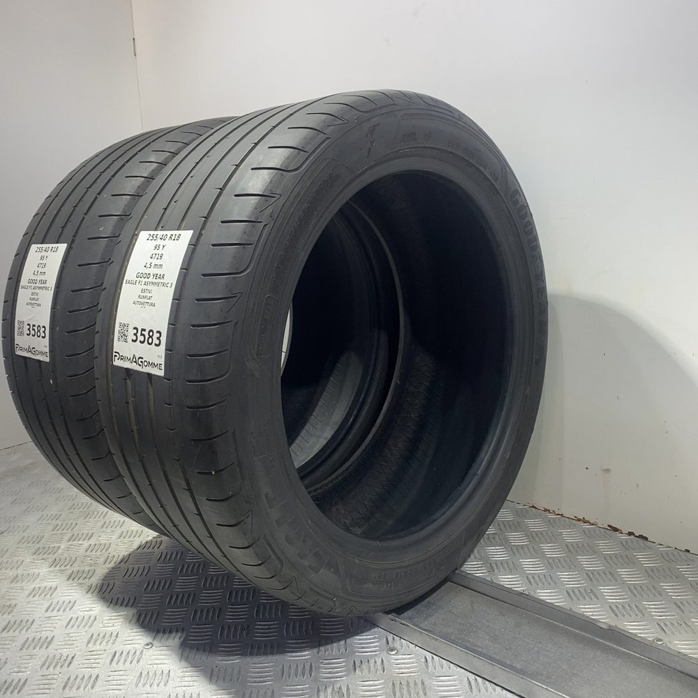 Gomme Usate 255 40 R18 95Y Good Year Eagle F1 Asymmetric 3 RunFlat Estive - immagine 5