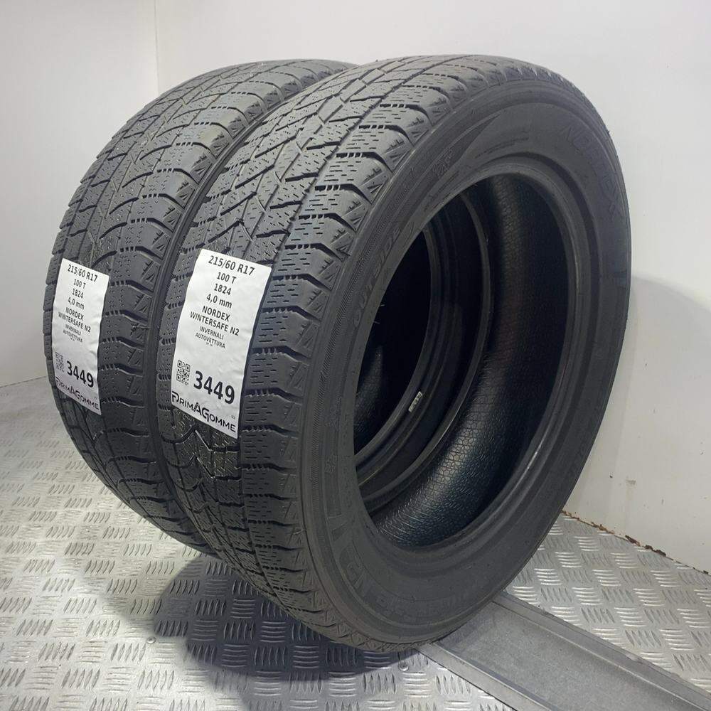 Gomme Usate 215 60 R17 100T XL Nordex Wintersafe N2 Invernali - immagine 5