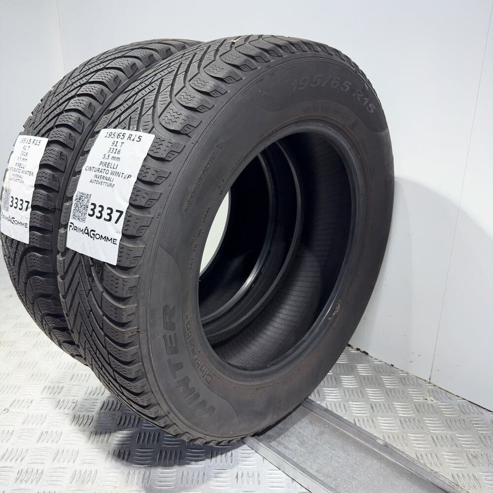 Gomme Usate 195 65 R15 91T Pirelli Cinturato Winter 79% Invernali - immagine 5