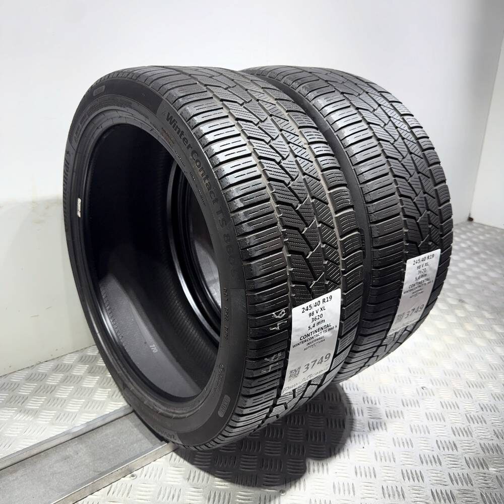 Gomme Usate 245 40 R19 98V XL Continental Wintercontact TS 860 S 77% Invernali - immagine 5