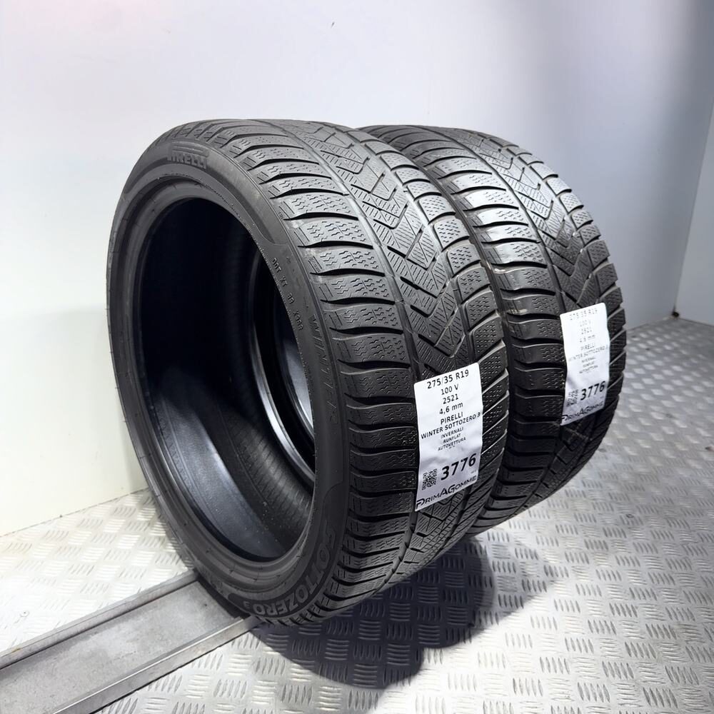 Gomme Usate 275 35 R19 100V Pirelli Winter Sottozero 3 RunFlat Invernali - immagine 5