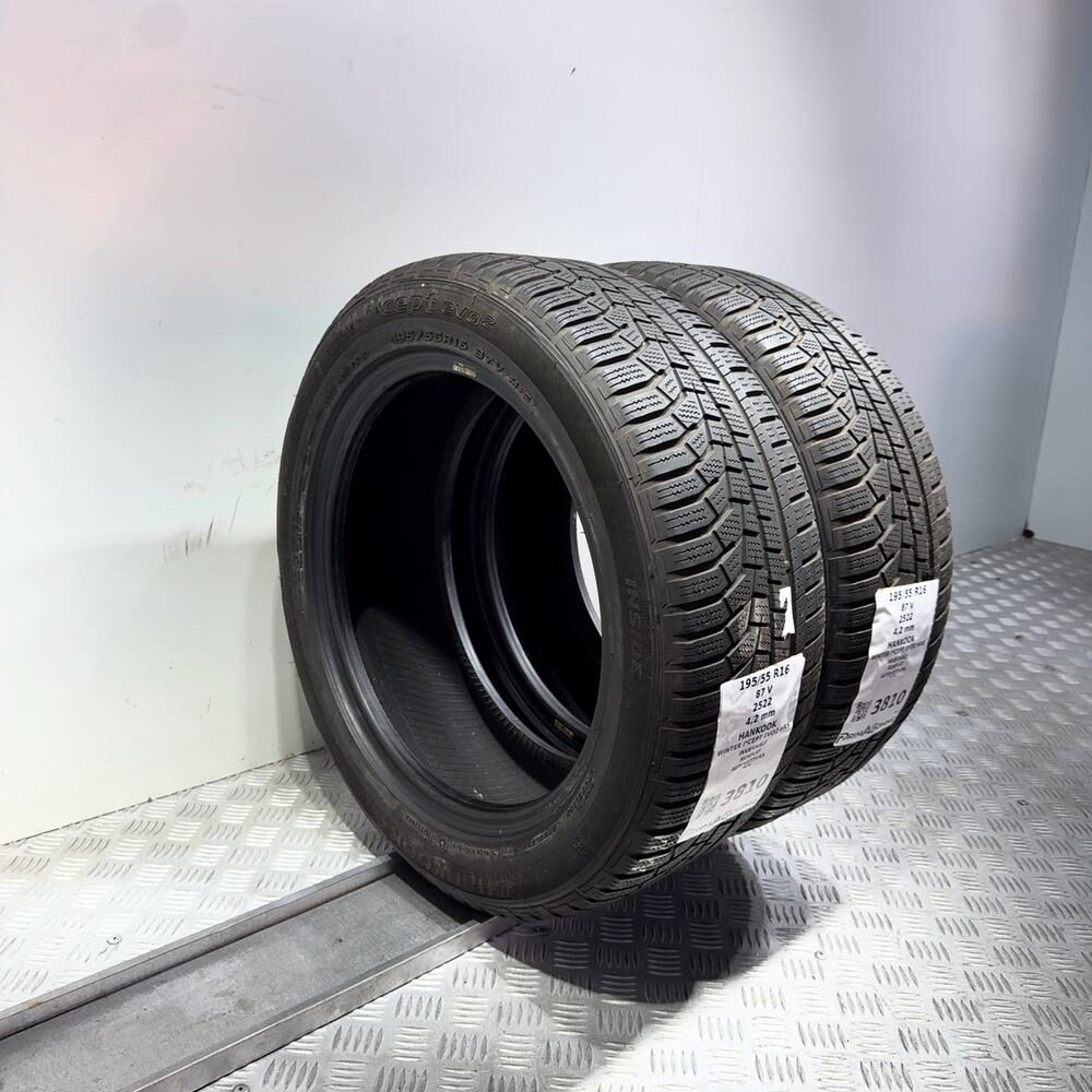 Gomme Usate 195 55 R16 87V Hankook Winter I*Cept Evo2 Hrs RunFlat Invernali - immagine 5