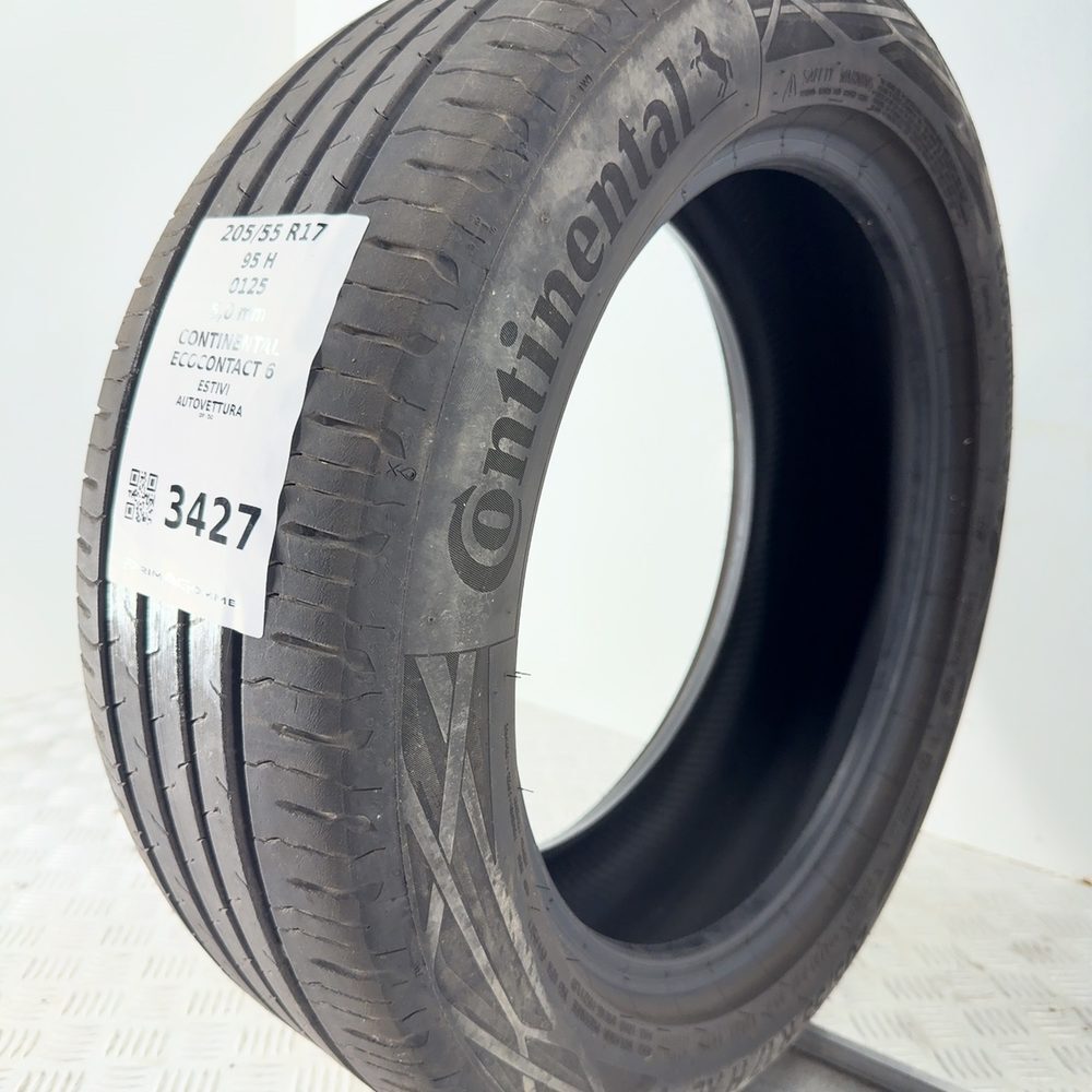Gomma Usata 205 55 R17 XL 95H CONTINENTAL ECOCONTACT 6 71% Estivo - immagine 5