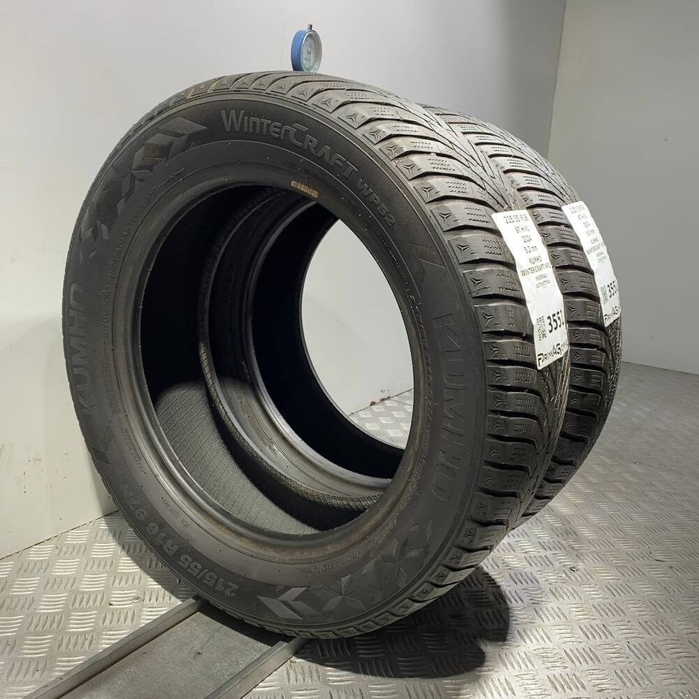 Gomme Usate 215 55 R16 97H XL Kumho Wintercraft WP52 74% Invernali - immagine 5