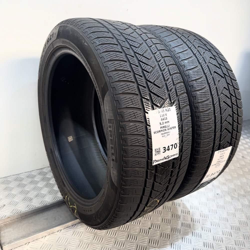 Gomme Usate 275 45 R21 110V Pirelli Scorpion Winter 74% Invernali - immagine 6