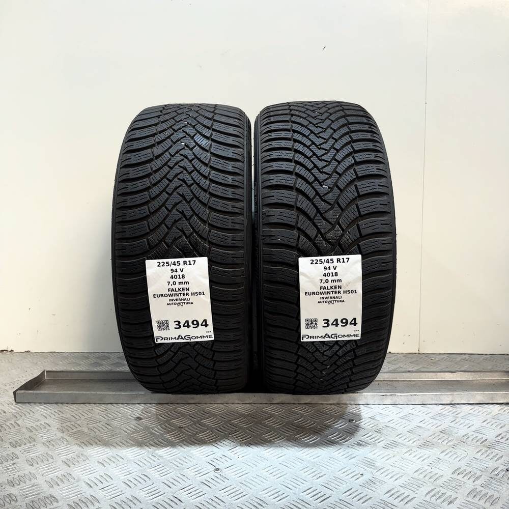 Gomme Usate 225 45 R17 XL 94V Falken Eurowinter HS01 98% Invernali - immagine 6
