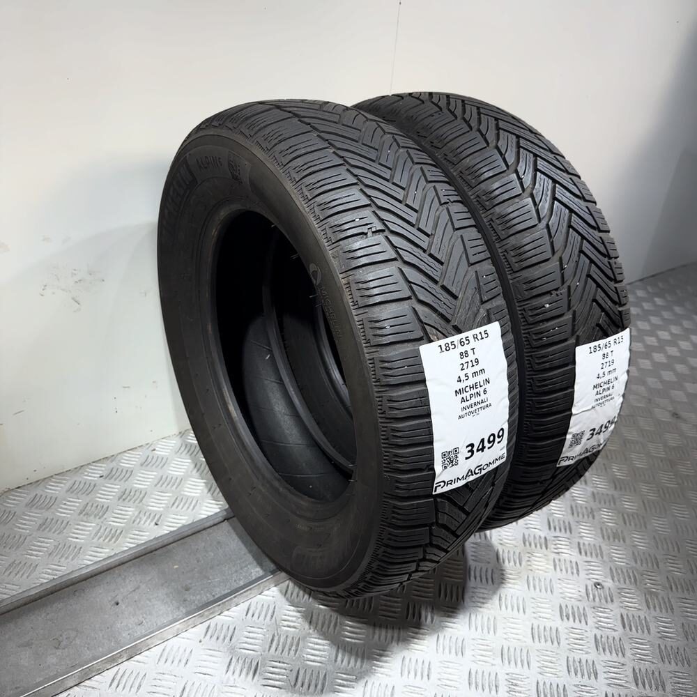 Gomme Usate 185 65 R15 88T Michelin Alpin 6 Invernali - immagine 6